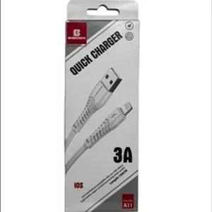 کابل شارژ USB به لایتنینگ برند اورجینال BIBOSHI 3A مدل A11
