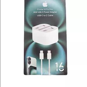 شارژر آیفون 16 با کابل فست شارژر سه  پین  35 وات