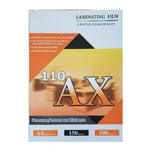طلق پرس کارت 150 میکرون سایز A4 برند AX