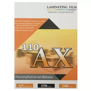طلق پرس کارت 150 میکرون سایز A5 برند AX