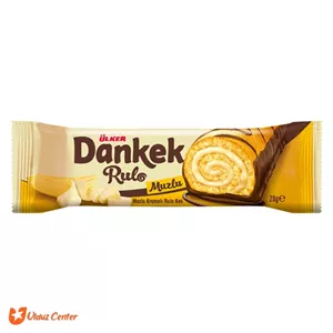 کیک رولی اولکر  Dankek با طعم موز 28 گرم