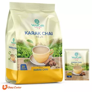 پودر نوشیدنی عصاره چای سیاه طعم دار ونز کافه بسته 20 عددی
