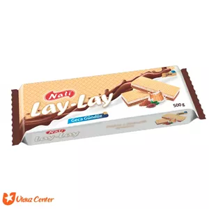 ویفر ناتی لای لای با کارامل شیر و کاکائو وزن 500 گرم