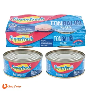 کنسرو تن ماهی SuperFresh مدل klasik وزن 140 گرم