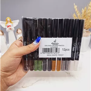 پک 12 تایی مداد چشم گلیتری برند دوسه کد 6523