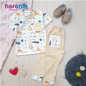 تیشرت و شلوار پسرانه طرح شیر پردیس