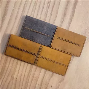 جاکارتی چرم طبیعی 2 لت طرح دار