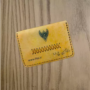 جاکارتی چرم طبیعی تبلیغاتی لوگو و برند شما 2 لت دکمه دار