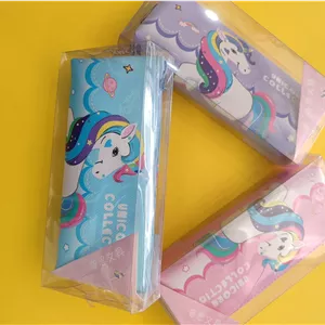 جامدادی یونی کرن تک زیپ برزنت