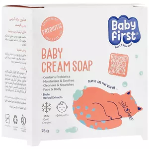 صابون بچه کرمی  بیبی فرست  Baby Cream Soap Baby First