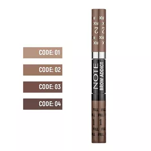ژل حالت دهنده و پر کننده ابرو ادیکت نوت Note Eyebrow Addict Gel