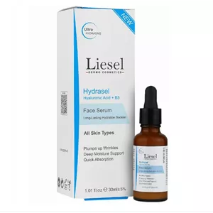 سرم آبرسان هیالورونیک اسید و پیش ساز ویتامین ب5 لایسل  Hydrasel Hyaluronic Acid Plus B5 Serum Liesel