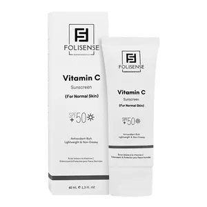 کرم ضد آفتاب روشن کننده ویتامین سی فولی سنس SPF50 Vitamin C Sunscreen Cream SPF50 Folisense