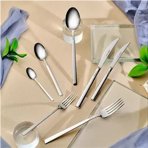 سرویس قاشق چنگال 84 پارچه 12 نفره کاراجا Elegance Nil Platin