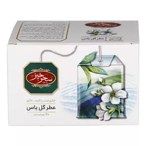 چای سبز تی بگ سحرخیز با عطر گل یاس