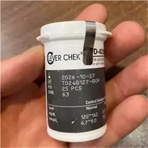 نوار تست قند خون کلور چک (Clever Check) انقضا ۱۰/۲۰۲۶