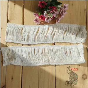 نوار ریشه ابریشمی 10 سانت دوطرفه سفید