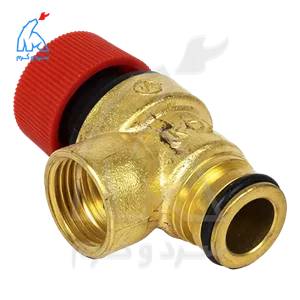 شیر اطمینان فیتینگی V شکل برنجی - ترک Essa