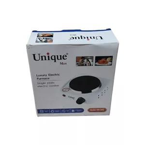 هیتر اجاق برقی کوچک یونیک مکس مدل UM500 | 500 وات، بدنه استیل و پایه چرمی