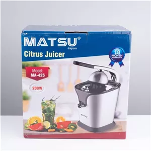 آب مرکبات گیر ماتسو MA-425 | Matsu Citrus Juicer قدرتمند 200 وات