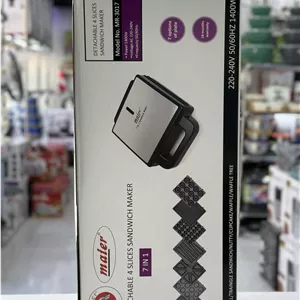 ساندویچ ساز اصلی هفت کاره مایر مدل MR-3017 | خرید Mayer 7-in-1 Sandwich Maker