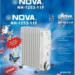 شوفاژ برقی نوا NH-1253 | شوفاژ 11 پره روغنی کم‌مصرف