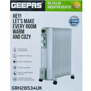 شوفاژ برقی جیپاس GRH28534UK | خرید شوفاژ روغنی Geepas از ریوکالا