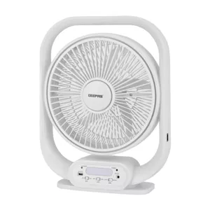 پنکه رومیزی شارژی جیپاس GF21189 با چراغ LED | خرید از ریوکالا