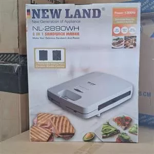 ساندویچ ساز 2 کاره نیولند NL2890WH | خرید با قیمت مناسب از ریوکالا