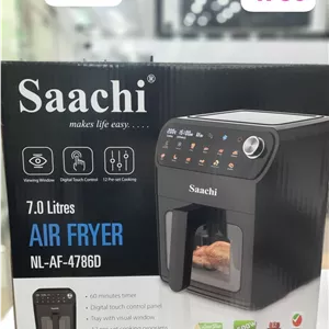 سرخ کن بدون روغن ساچی NL-AF 4786 D (۷ لیتری با پنجره شیشه‌ای
