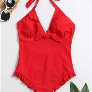 مایوشنازنانه اسلیپ قرمز رنگ