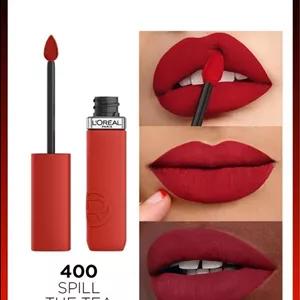 L'Oreal Paris رژ لب مایع مات Infaillible Resistance ماندگاری 16ساعته شماره 400 رنگ قرمز