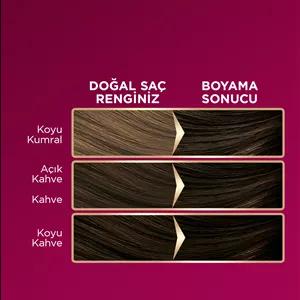 رنگ مو ماسک مراقبت از کیت مراقبتی روغن غنی قهوه DELUXE 4 0 Palette