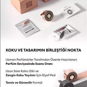 خوشبوکننده خودرو بوی ماشین با گیره نقره ای گیلاس سیاه KUNDAL VENT CLIP CAR DIFFUSER SILVER Kundal