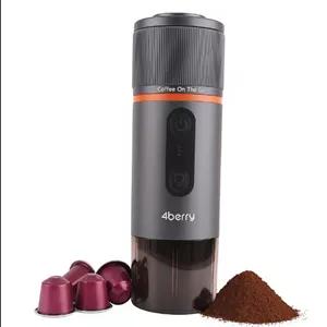 دستگاه اسپرسو و کاپوچینو قهوه پرتابل PRO MAX – قابل شارژ حمل کپسول پودر سازگار اورجینال 4Berry