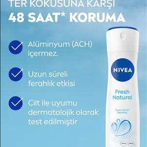 NIVEA ضدعرق اسپری زنانه طبیعی تازه 150 میلی لیتر و رول زیر بغل کوچک طبیعی تازه 25 میلی لیتر