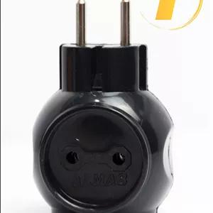 سه‌راهی برق صنعتی الماس شرق 16 آمپر 250 ولت دوپایه مقاوم و ایمن