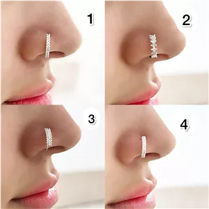 پیرسینگ بینی نقره حلقه ای فیک ۱۰۱۳