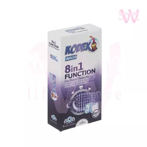 کاندوم تاخیری کدکس فانکشن 8 در 1 بسته 10 عددی | Kodex 8 in 1 Function Condoms
