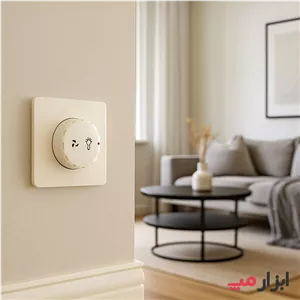 دیمر لامپ و فن مدل کریستال صدفی آسیا الکتریک