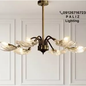 لوستر مدرن فلزی صدف وارداتی