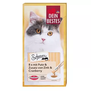 بستنی گربه دین بستس DeinBestes طعم بوقلمون و کرنبری 8عددی