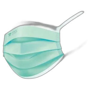 ماسک سه لایه جراجی بند دار سبز ( جعبه 50 عددی )