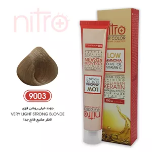 رنگ مو بلوند خیلی روشن قوی نیترو حاوی کراتین Nitro Color 9003