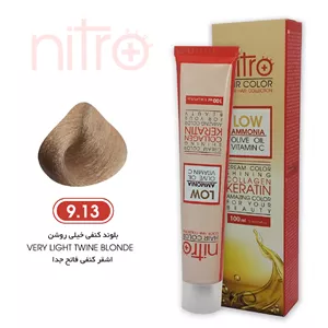 رنگ مو بلوند کنفی خیلی روشن نیترو حاوی کراتین Nitro Color 9.13