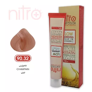 رنگ مو شامپاینی نیترو حاوی کراتین Nitro Color 90.32