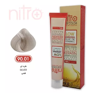 رنگ مو نقره‌ای نیترو حاوی کراتین Nitro Color 90.01