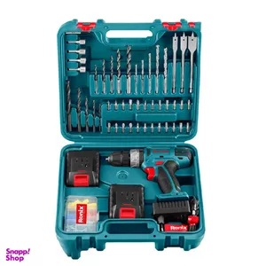 دریل شارژی رونیکس دل RS-8019 باتری 18 ولت مجموعه 53 عددی
