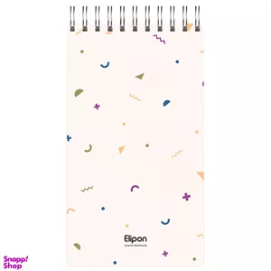 دفتر یادداشت خبرنگاری 80 برگ الیپون (Elipon) طرح فانتزی کد 2646250