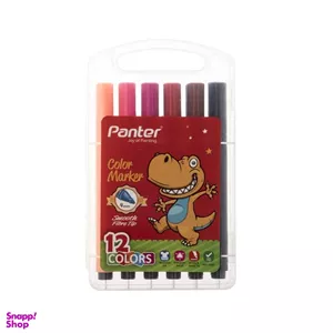 ماژیک رنگ آمیزی پنتر (Panter) 12 رنگ قابدار